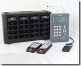 Call-System Technology's Boomerang suite of pagers, charger and transmitter