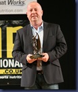 Kerry Kayes receives Achievment Award from UKBFF