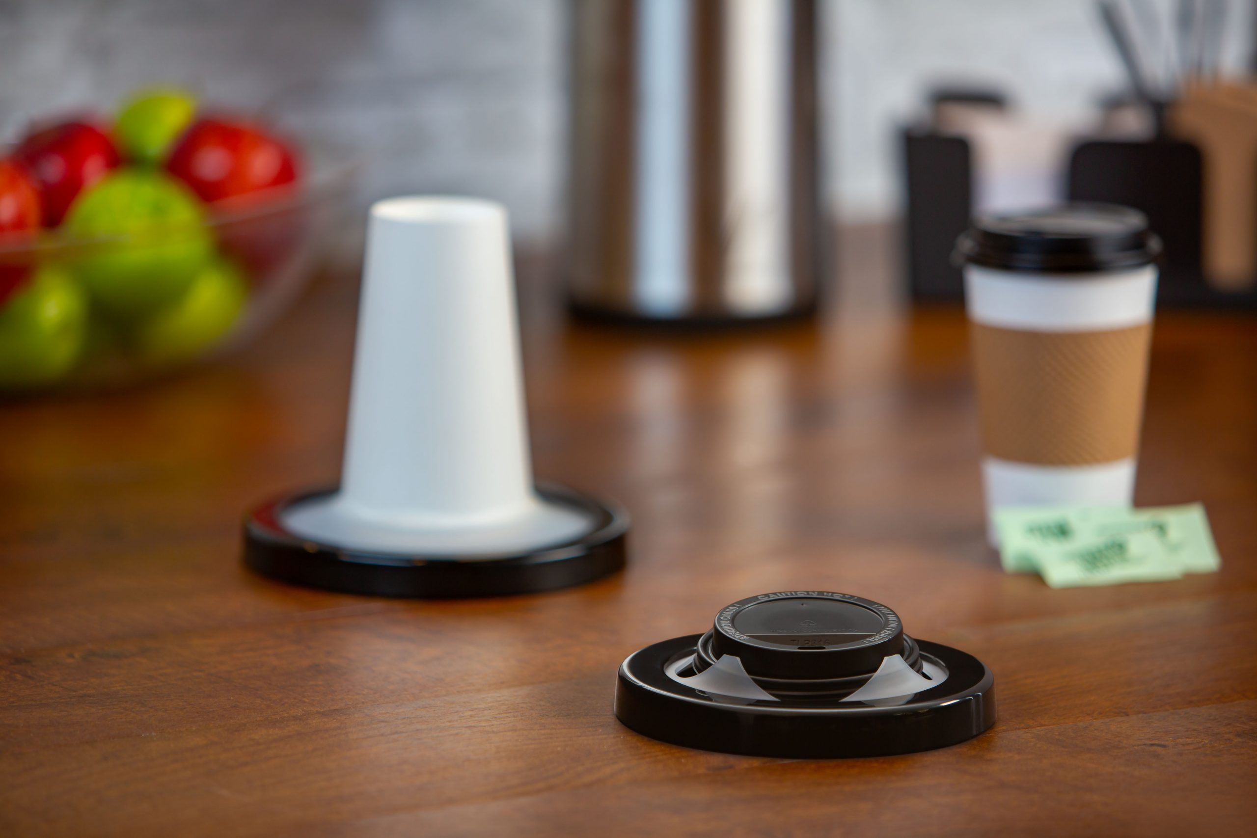 No fuss hot lid dispensers keep counters tidy