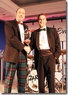 Angus Armstrong (l) CEO of Greenvale with Alex Dower of Tesco (r)