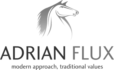 Adrian Flux logo - The Publicity Works