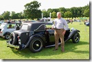 Irwin Jewell with his Jaguar SS1, grand prize winner of the Adrian  Flux Classic 2009.